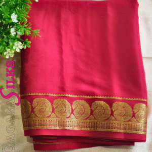 Pure Mysore Crepe Silk-Rani pink-GS02MC010