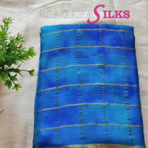 chiffon georgette saree-Blue-GS04FS033