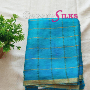 chiffon georgette saree- sky blue-GS04FS032