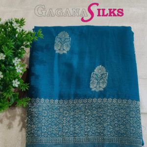 Banaras crepe saree-Darkblue-GS03BC001