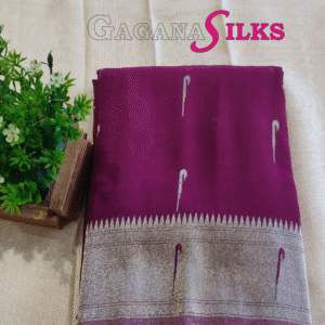 Georgette saree-Magenta pink-GS04FS030